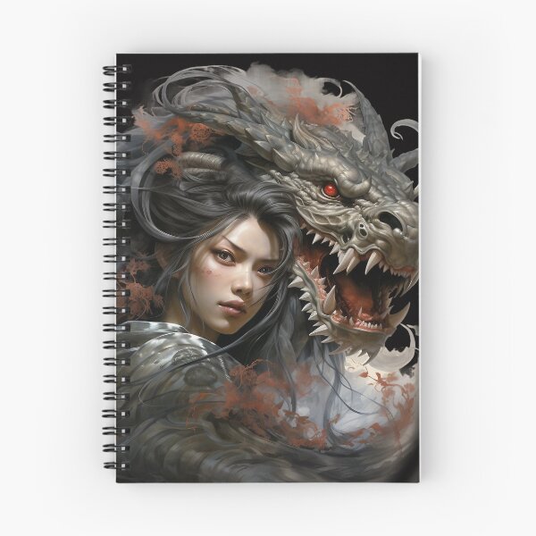 Item preview, Woman With Japanese Dragon designed and sold by Obsidian Ink by Wilshire.