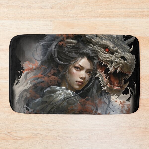 Item preview, Woman With Japanese Dragon designed and sold by Obsidian Ink by Wilshire.