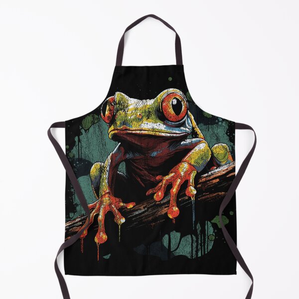 Item preview, Red-Eyed Tree Frog - Vintage Distressed Street Art Animals designed and sold by GVRDesign.