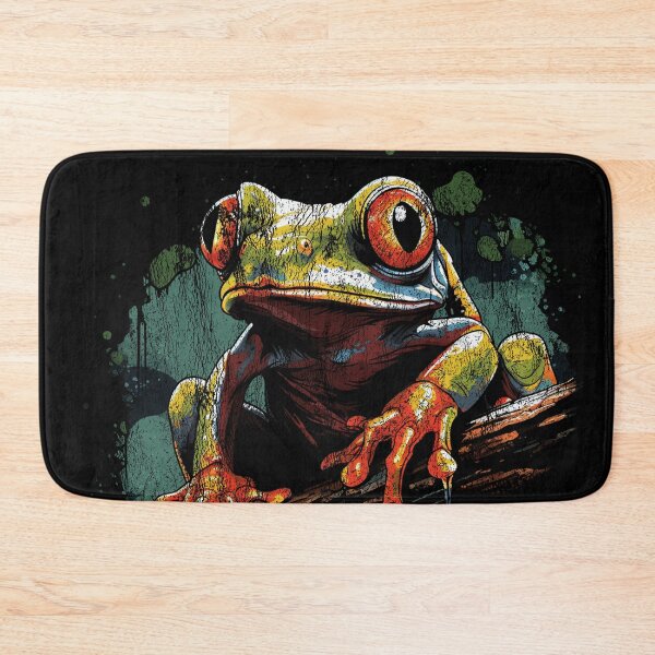 Item preview, Red-Eyed Tree Frog - Vintage Distressed Street Art Animals designed and sold by GVRDesign.