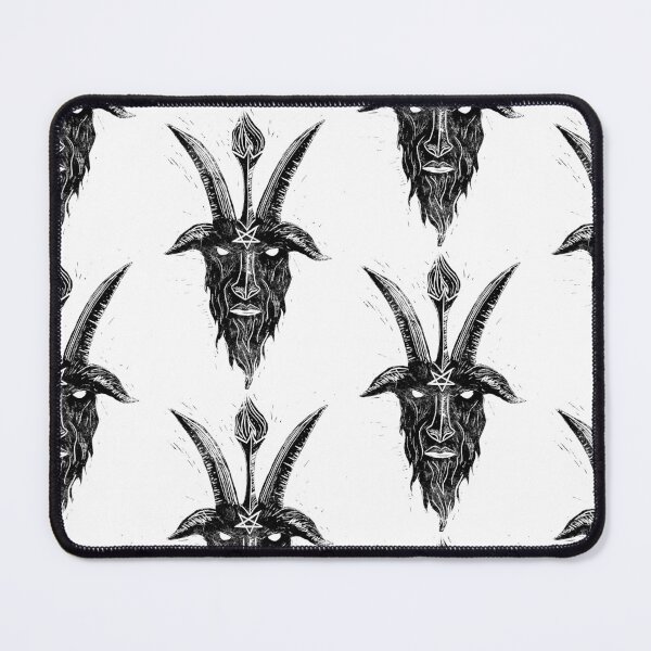 Item preview, Baphomet lino print designed and sold by Glitteryghosts.