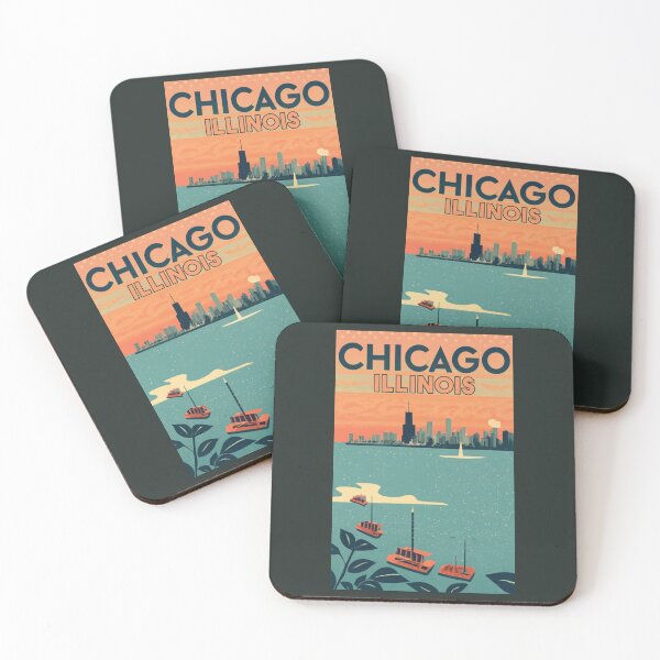 Item preview, A Vintage Travel Art of Chicago - Illinois - US  designed and sold by GoodOldVintage.