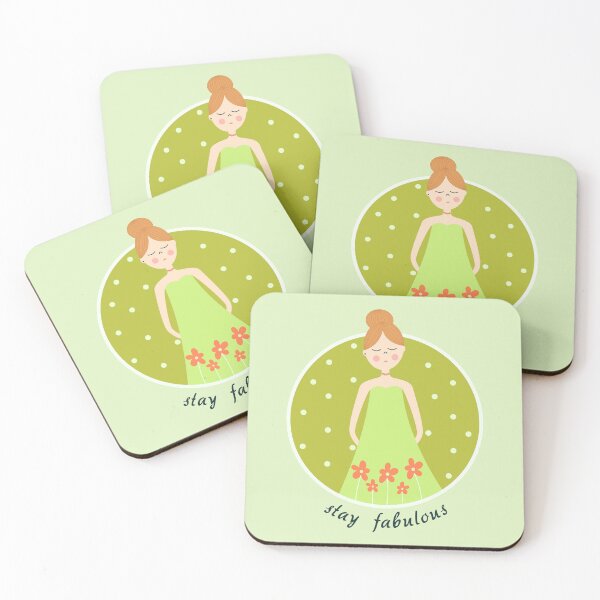 Item preview, Stay fabulous - Summer girl with flowers designed and sold by DinkyBeavers.