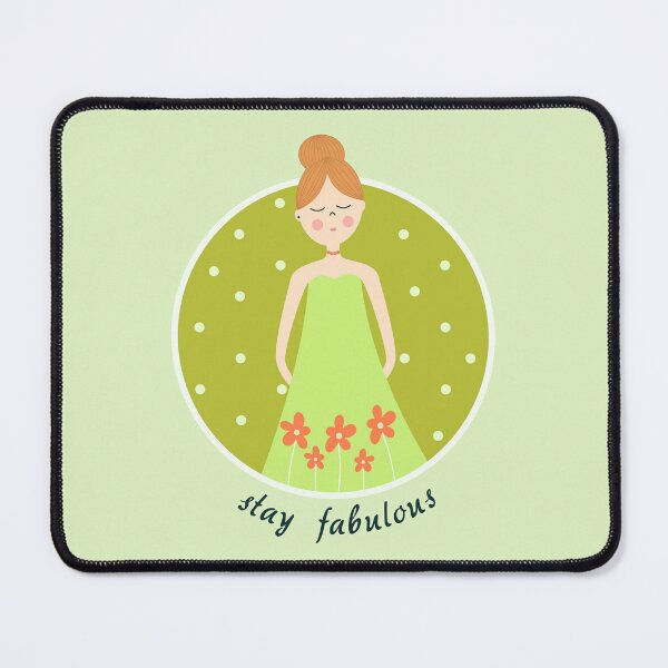 Item preview, Stay fabulous - Summer girl with flowers designed and sold by DinkyBeavers.