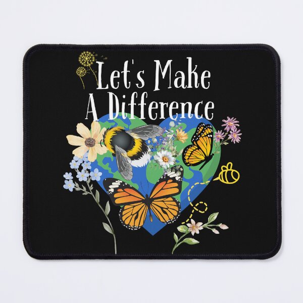 Item preview, Let's Make A Difference Colorful Eco-Friendly Design designed and sold by EarthArtDesigns.