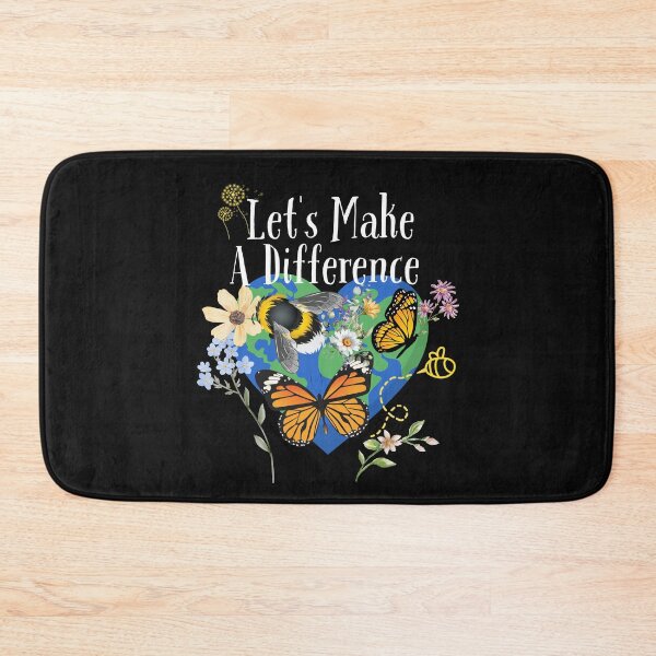 Item preview, Let's Make A Difference Colorful Eco-Friendly Design designed and sold by EarthArtDesigns.