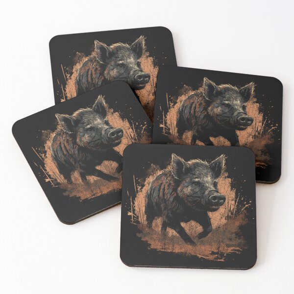 Item preview, A Wild Boar - Street Art Vintage Distressed Animal designed and sold by GVRDesign.