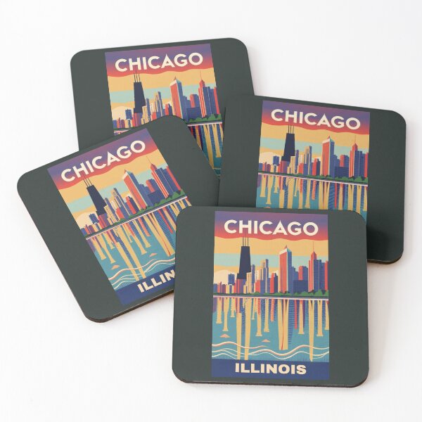 Item preview, A Vintage Travel Art of Chicago - Illinois - US  designed and sold by GoodOldVintage.