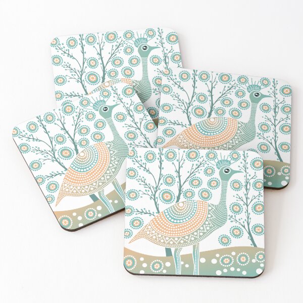 Item preview, Emu Aboriginal Tribal Art Dots Painting designed and sold by AboriginalAdorn.