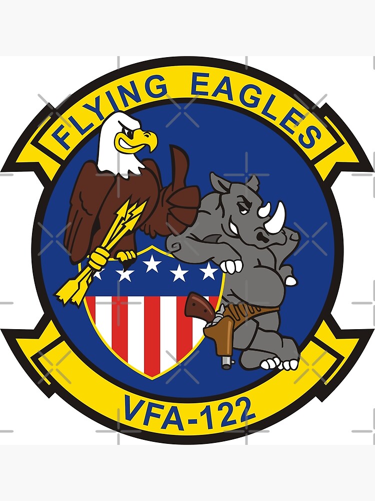 Fa 18 Rhino Vfa 122 Flying Eagles Poster By Mbk13 Redbubble