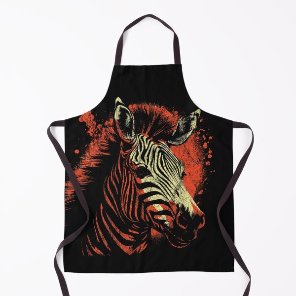 Artikelvorschau, Ein orangefarbenes Zebra - Street Art Vintage Distressed Country entworfen und verkauft von GVRDesign.