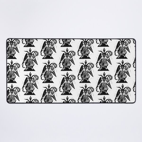 Item preview, Baphomet lino print designed and sold by Glitteryghosts.