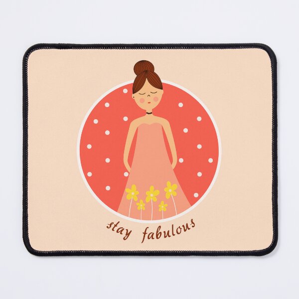 Item preview, Stay fabulous - Autumn girl with flowers designed and sold by DinkyBeavers.