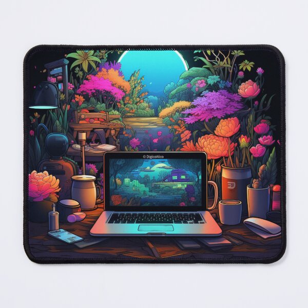 Item preview, Neon Workspace designed and sold by letter4nico.