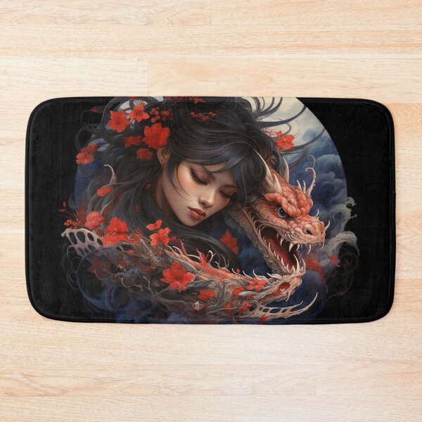 Item preview, Woman With Japanese Dragon designed and sold by Obsidian Ink by Wilshire.