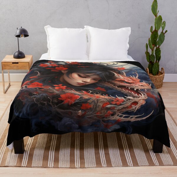 Item preview, Woman With Japanese Dragon designed and sold by Obsidian Ink by Wilshire.