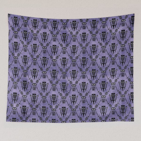 Item preview, Haunted Tiki Wallpaper designed and sold by redtutto.