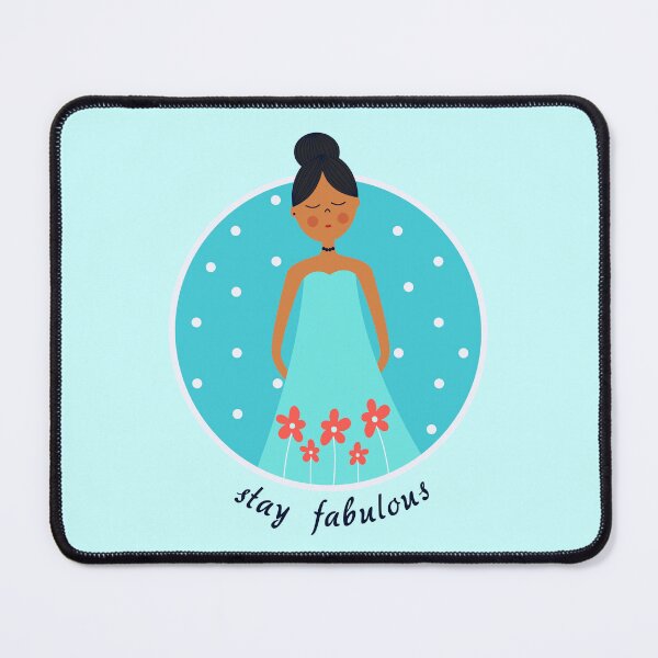 Item preview, Stay fabulous - Winter girl with flowers designed and sold by DinkyBeavers.