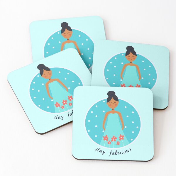 Item preview, Stay fabulous - Winter girl with flowers designed and sold by DinkyBeavers.