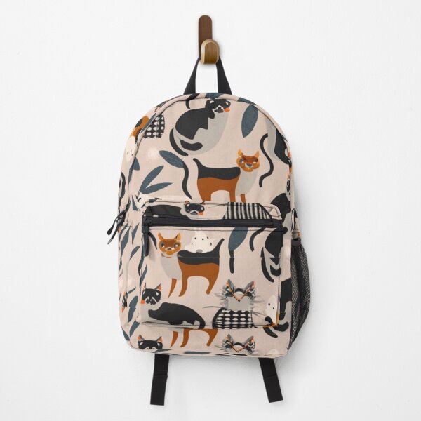 Item preview, Cat Pattern Backpack designed and sold by SUKREEP.