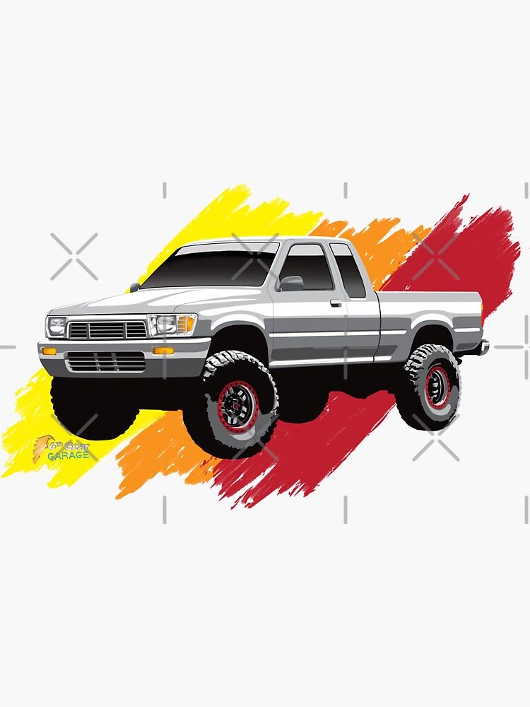 モモ様 オーダー専用出品 ステッカー TOYOTA TRUCKS Sticker of Toyota 1989 4x4 Xtra Cab Pickup Truck