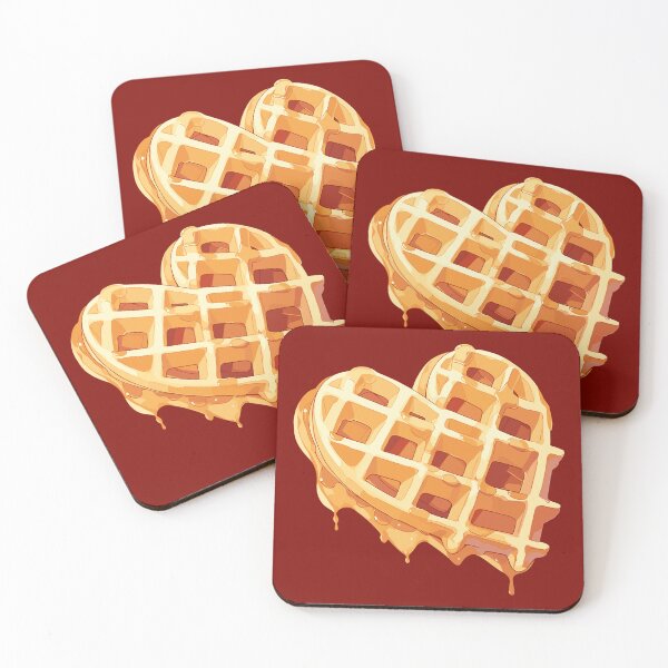 Item preview, Heart Shaped Belgian Waffle designed and sold by SweetClicks123.