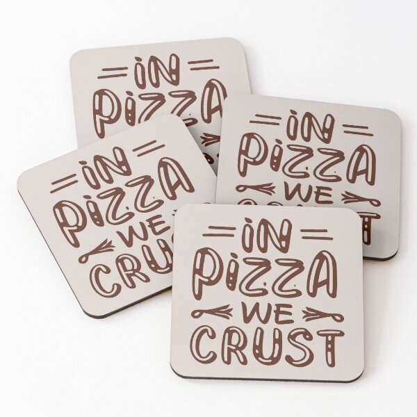 Item preview, In Pizza We Crust Funny Food Puns - Cute Funny Food Quotes Puns designed and sold by CoffeeJoeMugs.