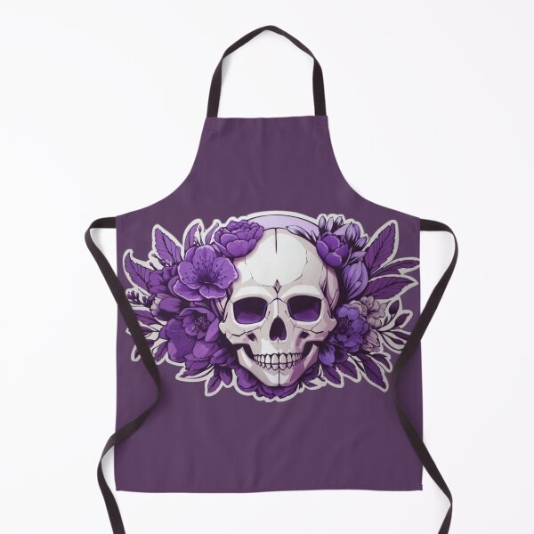Item preview, Ethereal Fusion: Purple Floral Skull Art designed and sold by ArtemExpressio.