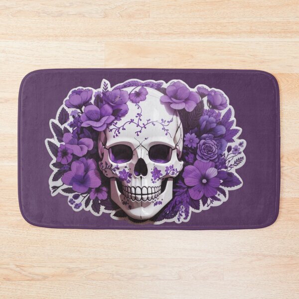 Item preview, Blossoms of the Beyond: Aesthetic Floral Skull Design designed and sold by ArtemExpressio.