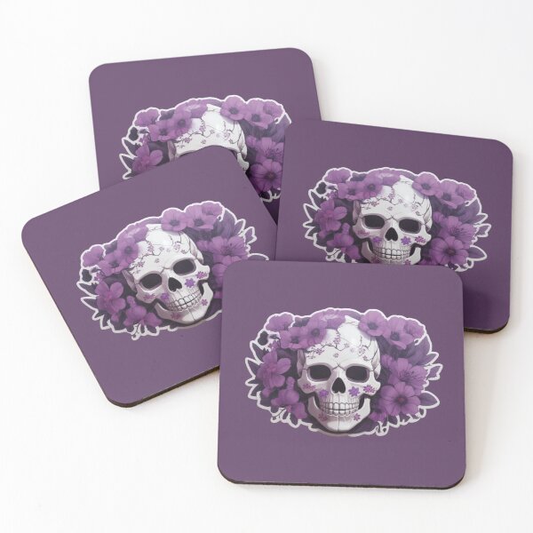 Item preview, Botanical Remains: Skeleton and Purple Flowers designed and sold by ArtemExpressio.