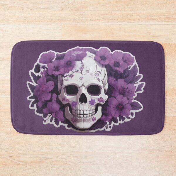 Item preview, Botanical Remains: Skeleton and Purple Flowers designed and sold by ArtemExpressio.