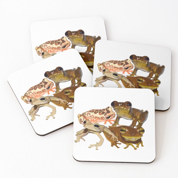 Item preview, Forest frogs Collage designed and sold by Barzcreatures.