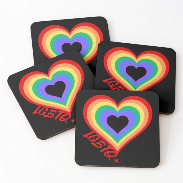 Artikelvorschau, LGBTQ+ Regenbogenherz entworfen und verkauft von ColordCreations.