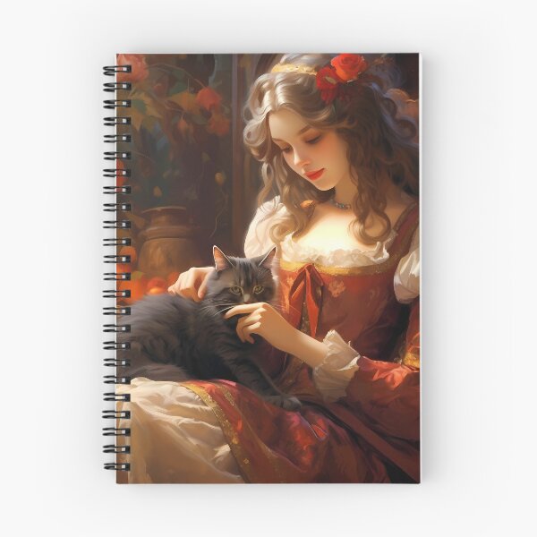 Item preview, Autumn Whimsy: A Girl and Her Serene Cat designed and sold by DeenaDee.