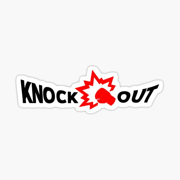  When in Doubt Knock 'EM Out Sticker/Hard HAT Sticker :  Automotive