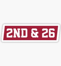 2nd And 26 - Red Sticker
