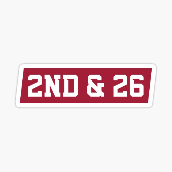 2nd And 26 - Red Sticker