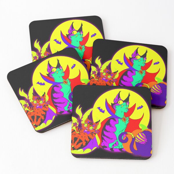 Item preview, Spooky kitty trio designed and sold by BuriedAliens.