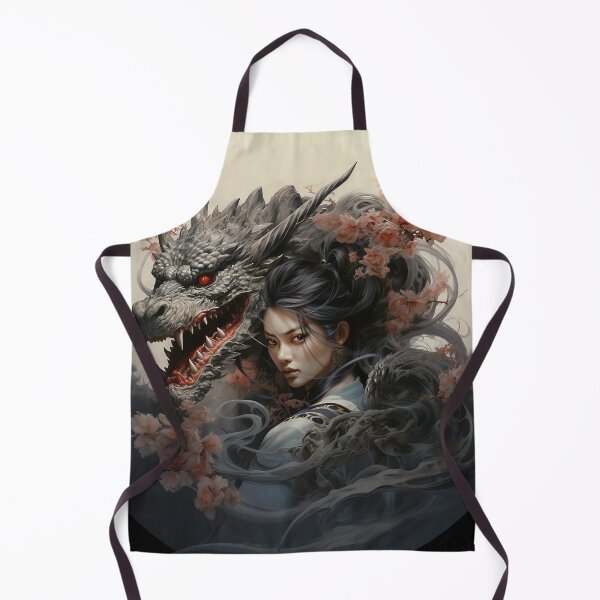 Item preview, Woman With Japanese Dragon designed and sold by Obsidian Ink by Wilshire.