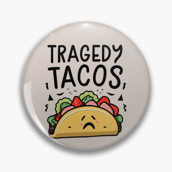 Item preview, Tragedy Tacos Funny Food Puns - Cute Funny Food Quotes Puns designed and sold by CoffeeJoeMugs.