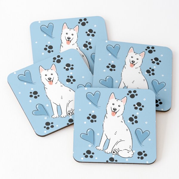 Item preview, Love White Siberian Husky Dog designed and sold by Lulupainting.