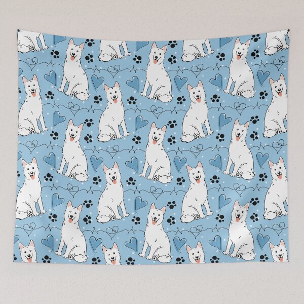Item preview, Love White Siberian Husky Dog designed and sold by Lulupainting.