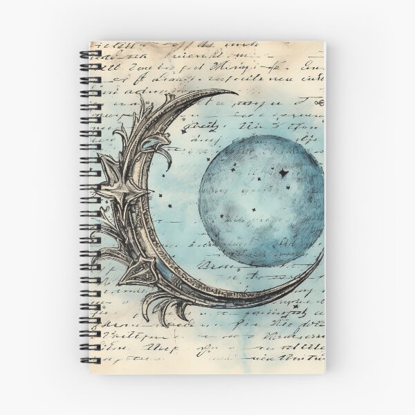 Item preview, Shabby Chic Vintage Mystical Celestial Moon and Starry Night Sky designed and sold by HeatherAnn2023.