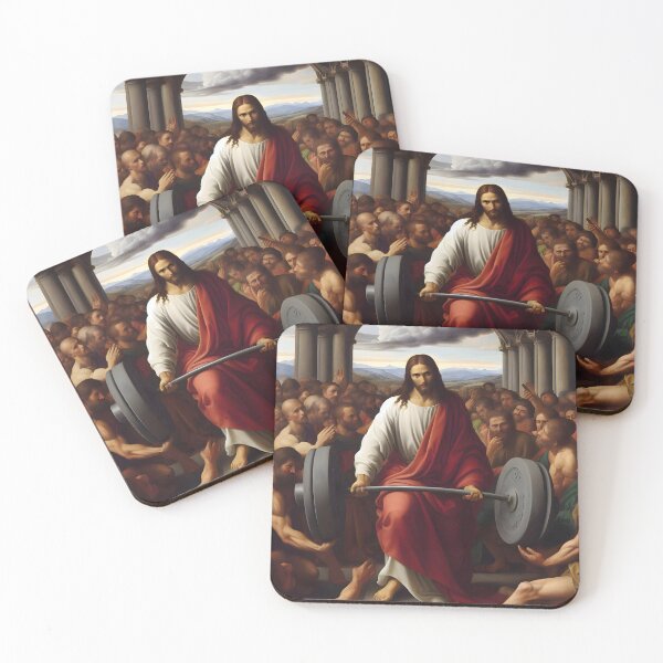 Item preview, Jesus, The Ultimate Deadlifter–The Master of Barbell Blessings designed and sold by ignasirus.