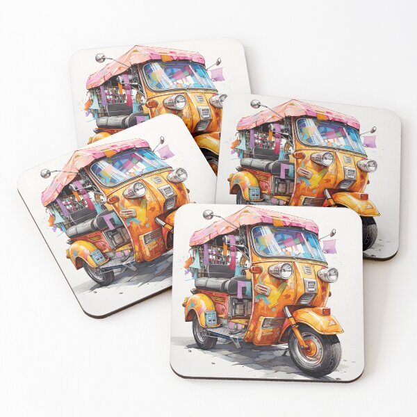 Item preview, Colorful Tuk-Tuk: Urban Adventure Awaits designed and sold by inkArtistryfine.