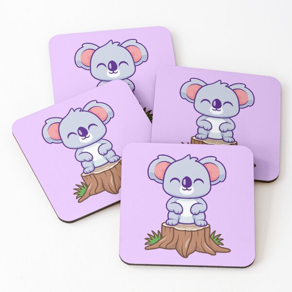 Item preview, Cute Koala Standing on Tree Cartoon Vector Icon Illustration designed and sold by hjian8219.