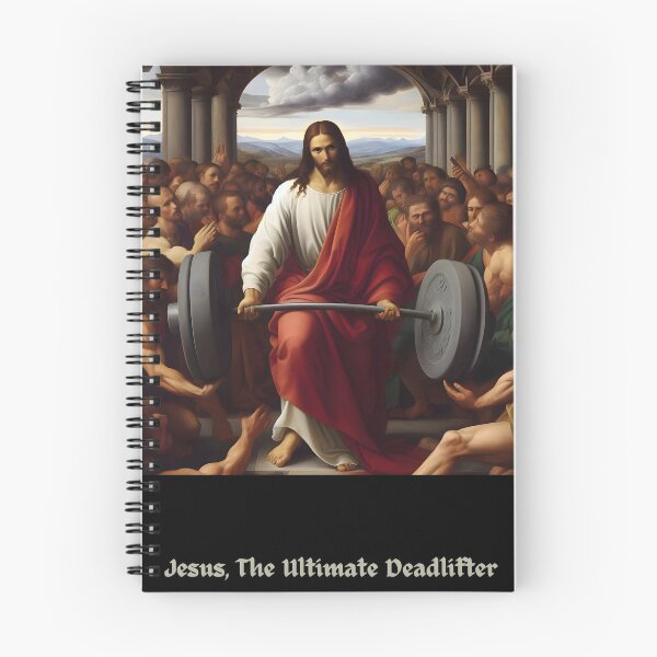 Item preview, Jesus, The Ultimate Deadlifter–The Master of Barbell Blessings designed and sold by ignasirus.