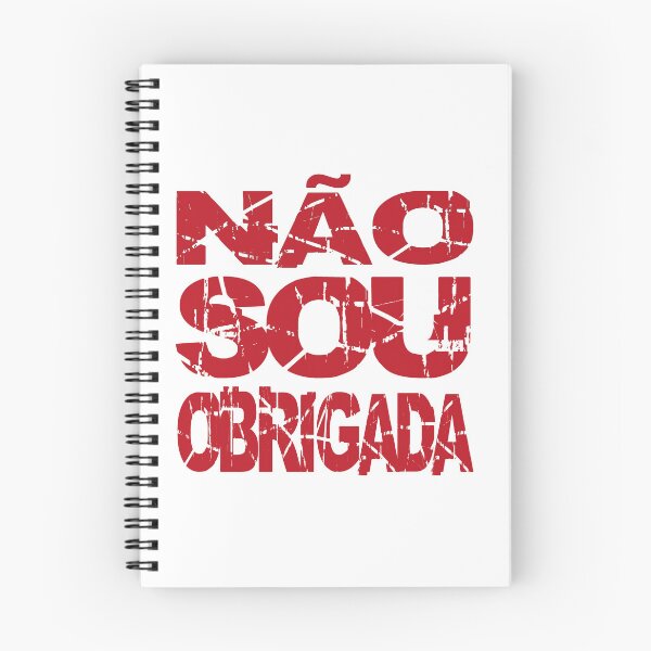 Artikelvorschau, Não sou obrigada, frase vermelho entworfen und verkauft von GirlaineSQ.