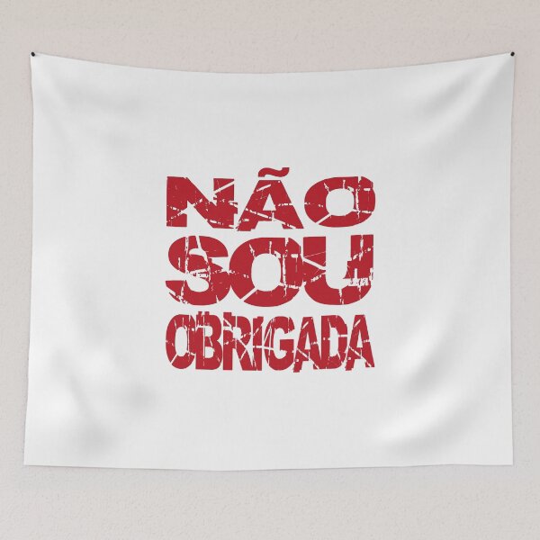 Item preview, Não sou obrigada, frase vermelho designed and sold by GirlaineSQ.