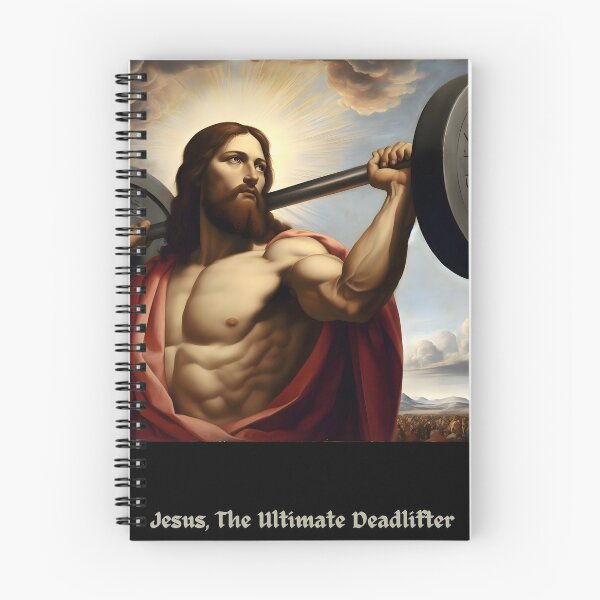 Item preview, Jesus, The Ultimate Deadlifter–The Supreme Sculptor of Swole Bodies designed and sold by ignasirus.